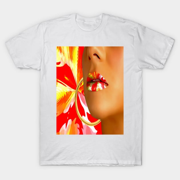 Lips radiance T-Shirt by YamyMorrell